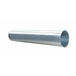 Absaugrohr / Bördelrohr 1.500 mm mit 2 x Bord für Spannschelle, längsgefalzt