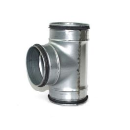 Abzweigstück Wickelfalz Verzinkt DN 200 X 100, 90 Grad Mit Dichtung