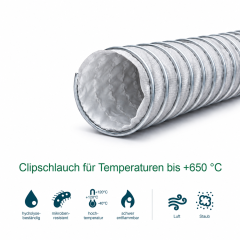 Absaugschlauch FLEXADUX HT 650 CL
