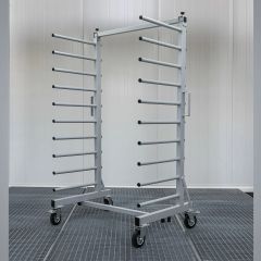 Lackier-, Trocken- & Transportwagen WL - 1000mm - 10 Streben