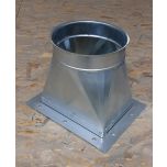 Ausblasstutzen Druckseite für Ventilator