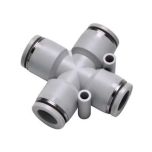 X-Steckverbindung 6 - 6 mm grau