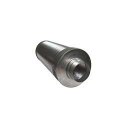 Schalldämpfer Wickelfalz flexibel mit Dichtung - 25 mm Isolierung -  1000 mm lang